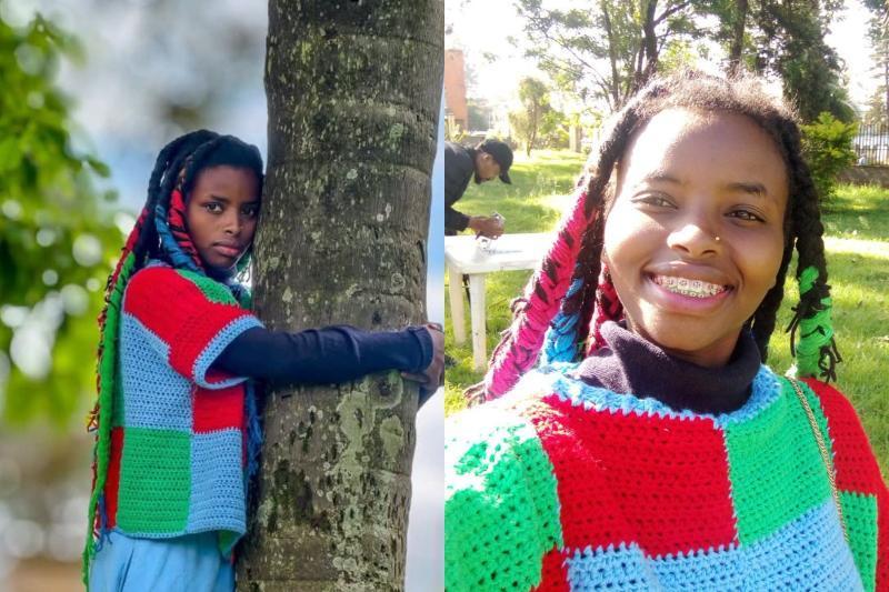 Collage photo of Truphena Muthoni.